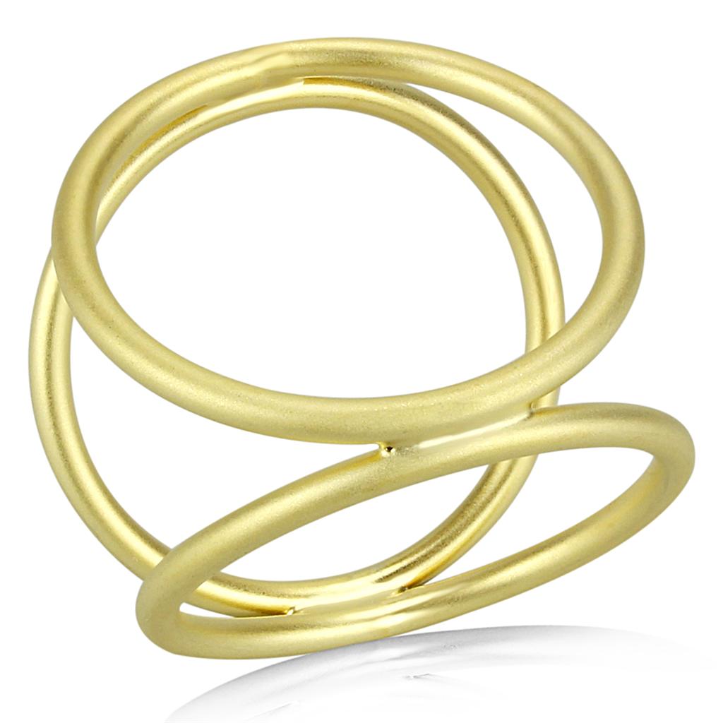LO4247 - Matte Gold Brass Ring with No Stone-0