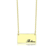 LO4700 - Flash Gold Brass Necklace with Top Grade Crystal  in Clear-0