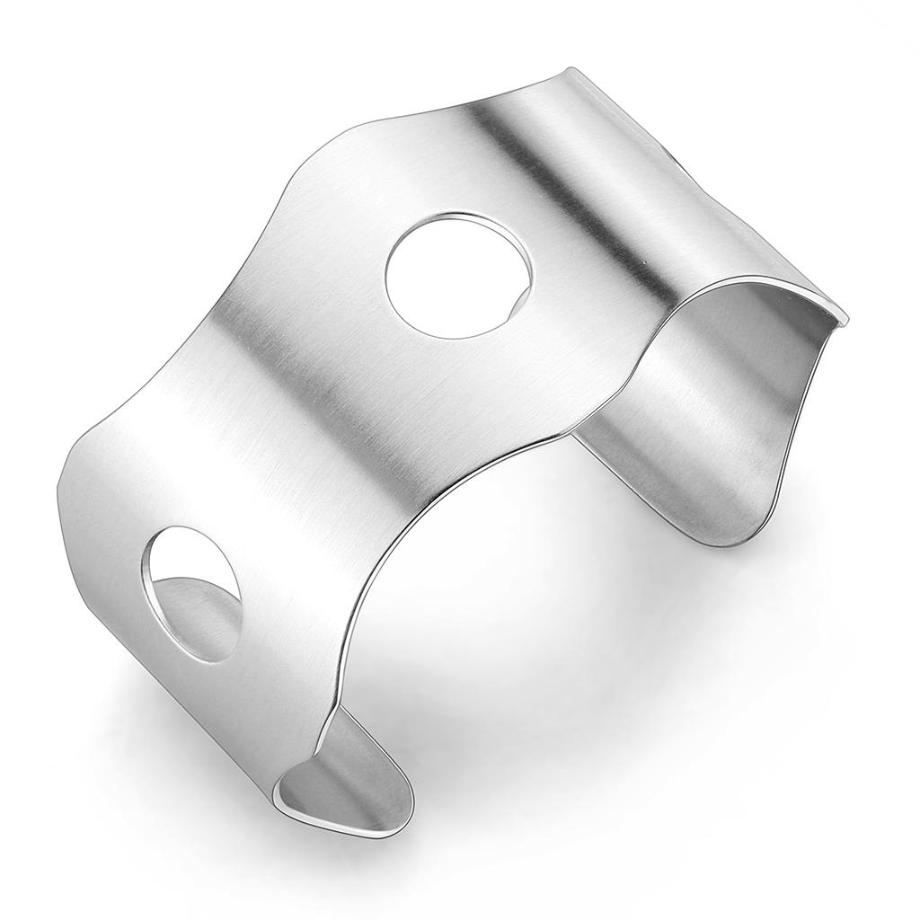 LO616 -  Stainless Steel Bangle with No Stone-0