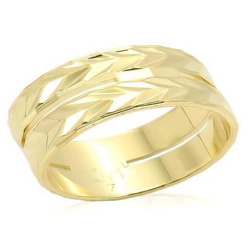 LO985 - Gold Brass Ring with No Stone-0