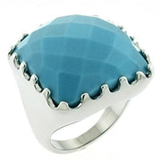 LOA609 - Matte Gold Brass Ring with No Stone-0