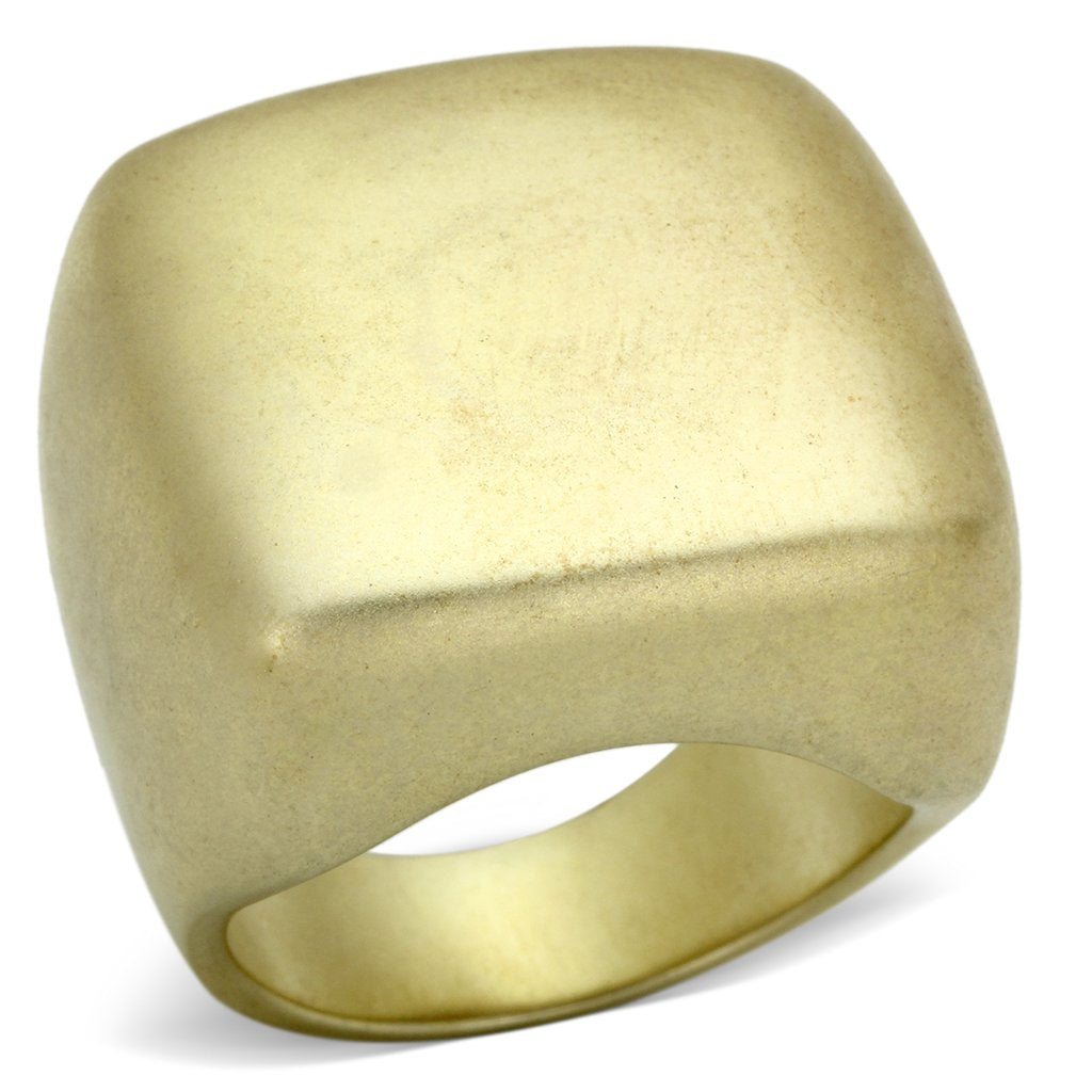 LOA845 - Matte Rhodium Brass Ring with No Stone-0