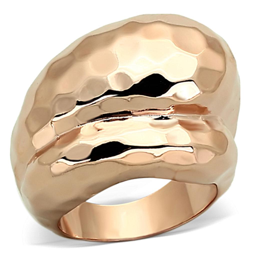 LOA901 - Rose Gold Brass Ring with No Stone-0