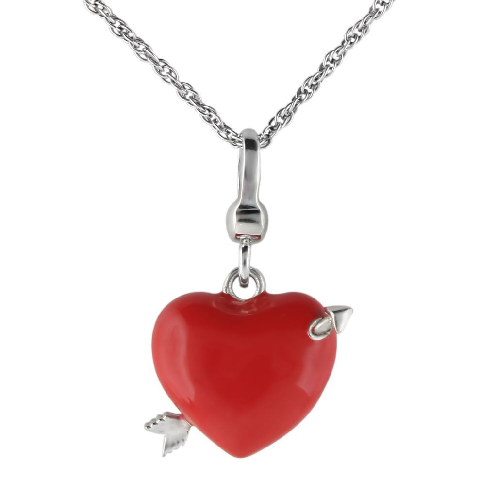 LOS418 - Silver 925 Sterling Silver Chain Pendant with No Stone-0