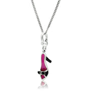 LOS423 - Silver 925 Sterling Silver Chain Pendant with No Stone-0
