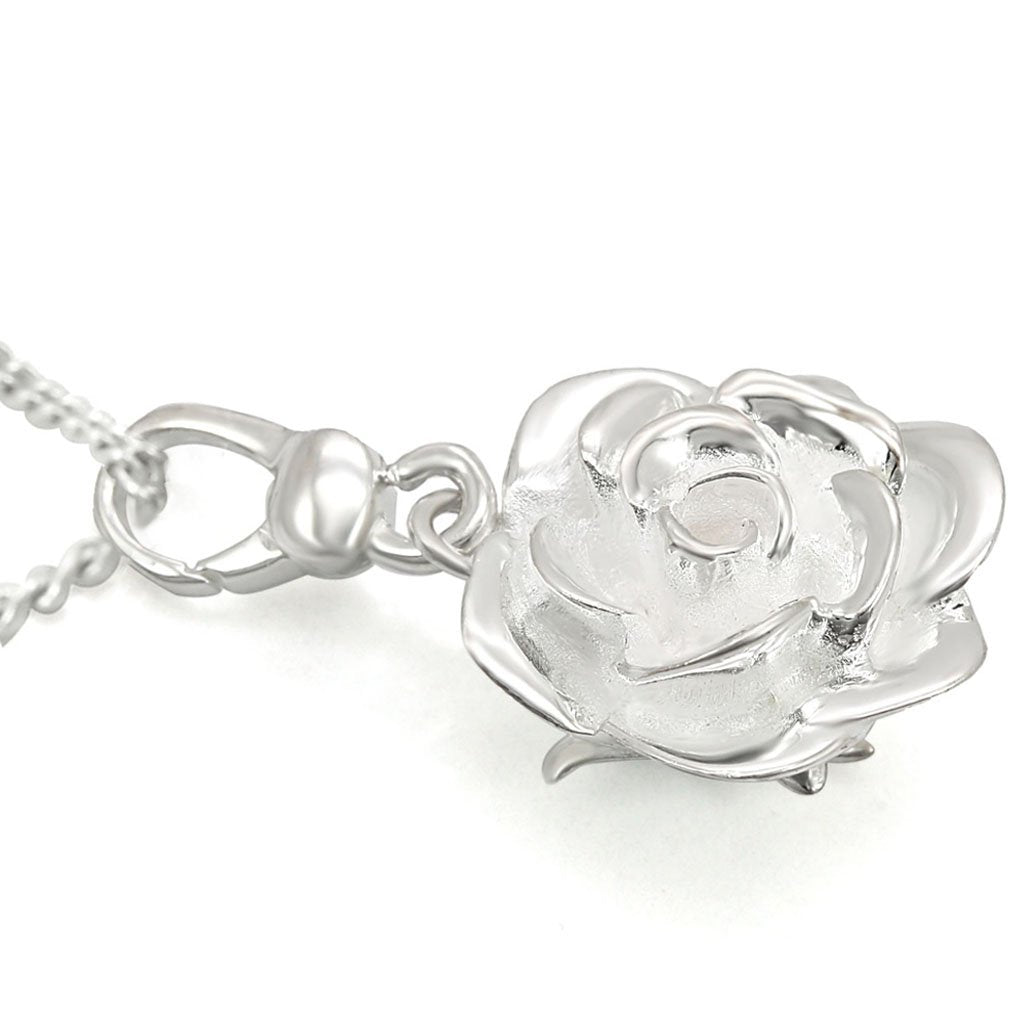 LOS427 - Silver 925 Sterling Silver Chain Pendant with No Stone-0