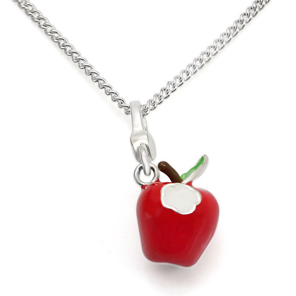 LOS428 - Silver 925 Sterling Silver Chain Pendant with No Stone-0
