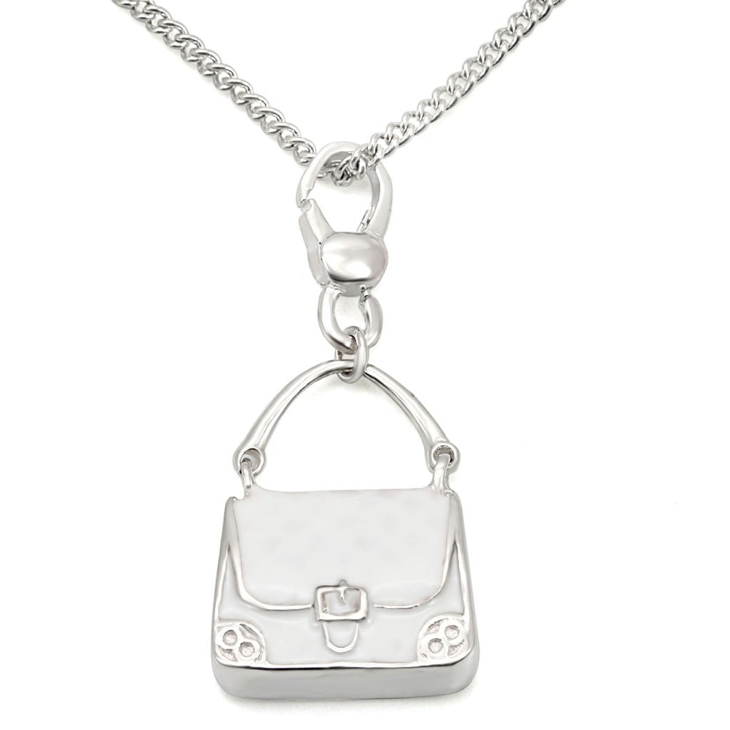 LOS439 - Silver 925 Sterling Silver Chain Pendant with No Stone-0