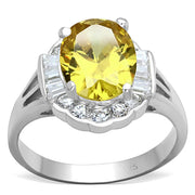 LOS659 - Silver 925 Sterling Silver Ring with AAA Grade CZ  in Topaz-0