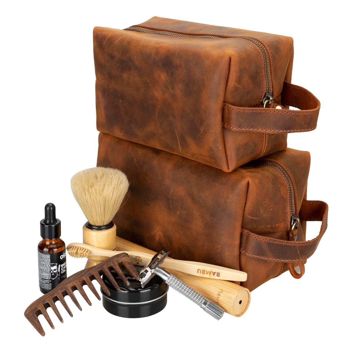 Eve Leather Dopp Kit, Medium-9