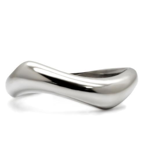 TK031 - High polished (no plating) Stainless Steel Ring with No Stone-2