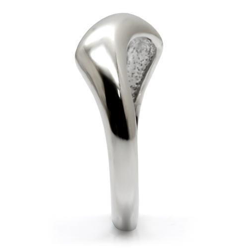 TK031 - High polished (no plating) Stainless Steel Ring with No Stone-4