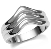 TK032 - High polished (no plating) Stainless Steel Ring with No Stone-0