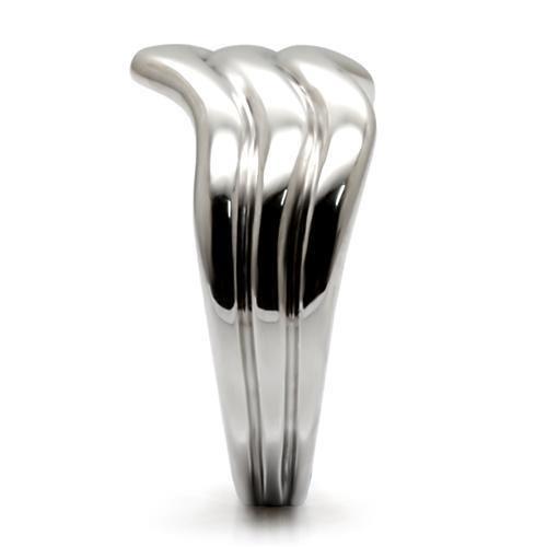 TK032 - High polished (no plating) Stainless Steel Ring with No Stone-4