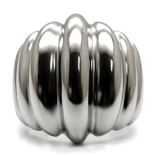 TK035 - High polished (no plating) Stainless Steel Ring with No Stone-2
