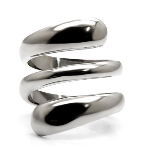 TK037 - High polished (no plating) Stainless Steel Ring with No Stone-2