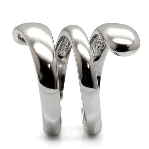 TK037 - High polished (no plating) Stainless Steel Ring with No Stone-4