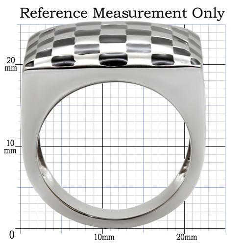 TK040 - High polished (no plating) Stainless Steel Ring with No Stone-1