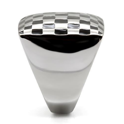 TK040 - High polished (no plating) Stainless Steel Ring with No Stone-4