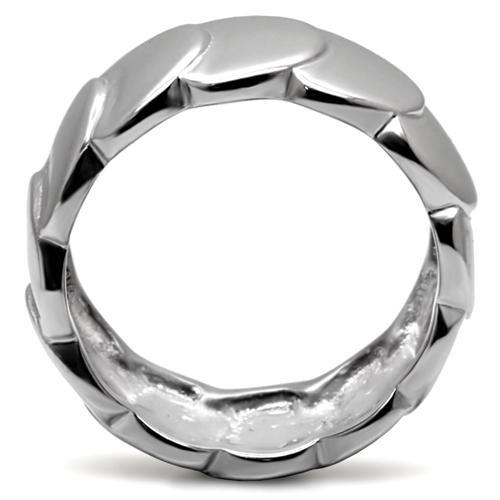 TK049 - High polished (no plating) Stainless Steel Ring with No Stone-3