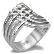 TK054 - High polished (no plating) Stainless Steel Ring with No Stone-0