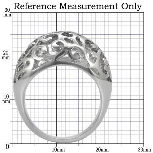 TK055 - High polished (no plating) Stainless Steel Ring with No Stone-1