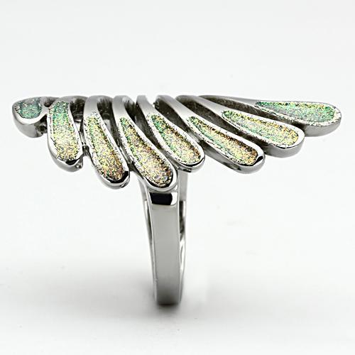 TK1001 - High polished (no plating) Stainless Steel Ring with No Stone-3