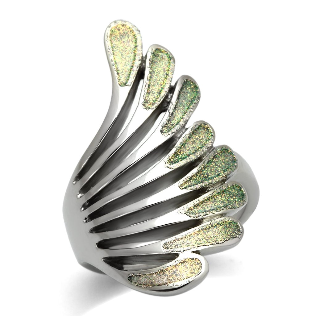 TK1001 - High polished (no plating) Stainless Steel Ring with No Stone-0