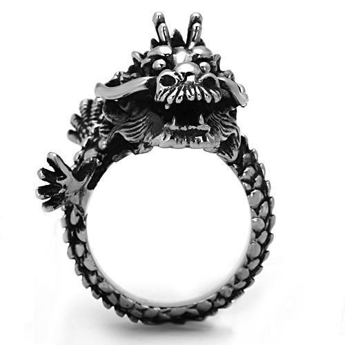 TK1012 - High polished (no plating) Stainless Steel Ring with No Stone-3