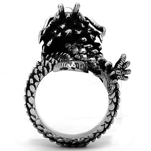 TK1012 - High polished (no plating) Stainless Steel Ring with No Stone-2