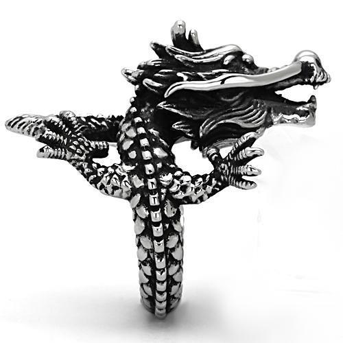 TK1012 - High polished (no plating) Stainless Steel Ring with No Stone-4
