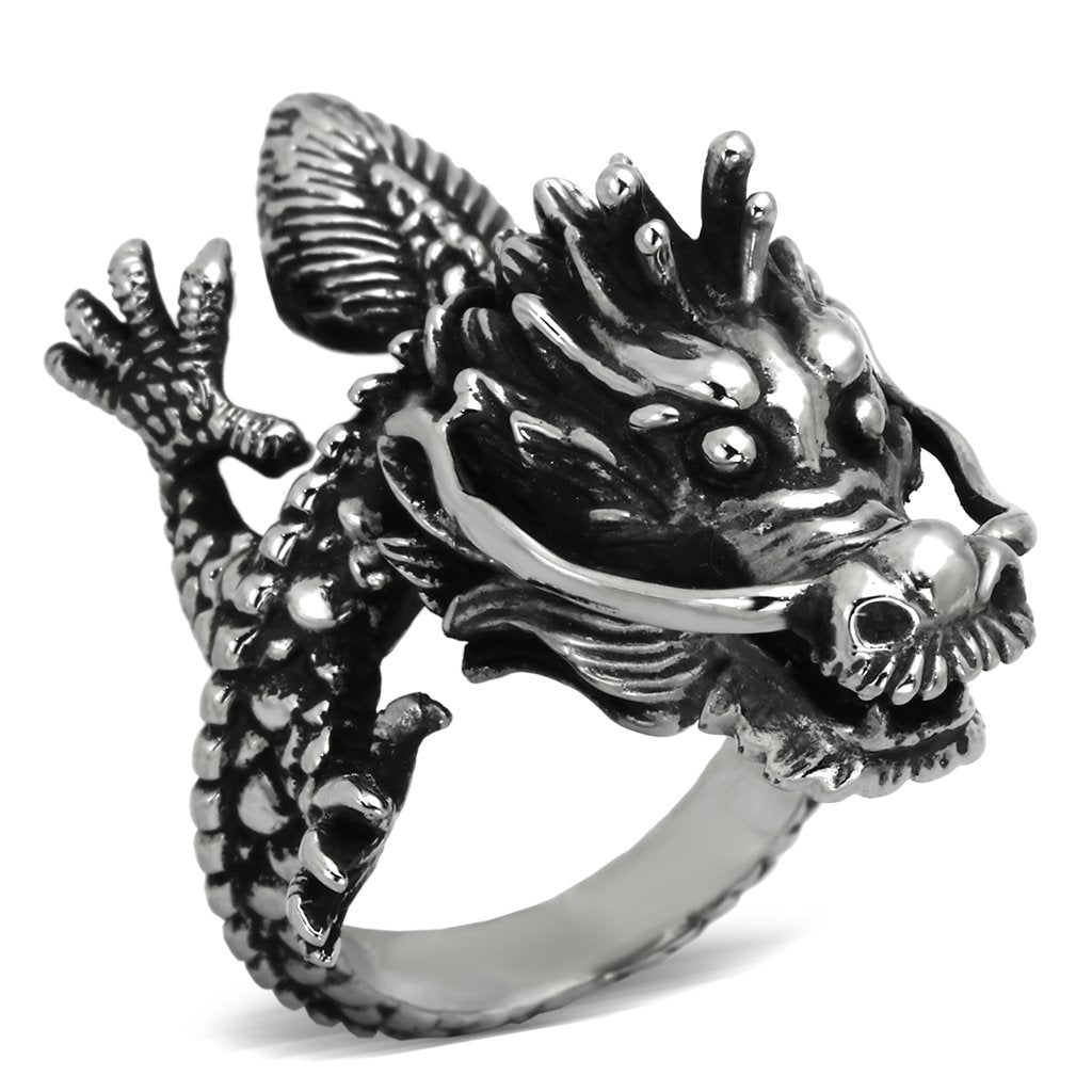 TK1012 - High polished (no plating) Stainless Steel Ring with No Stone-0