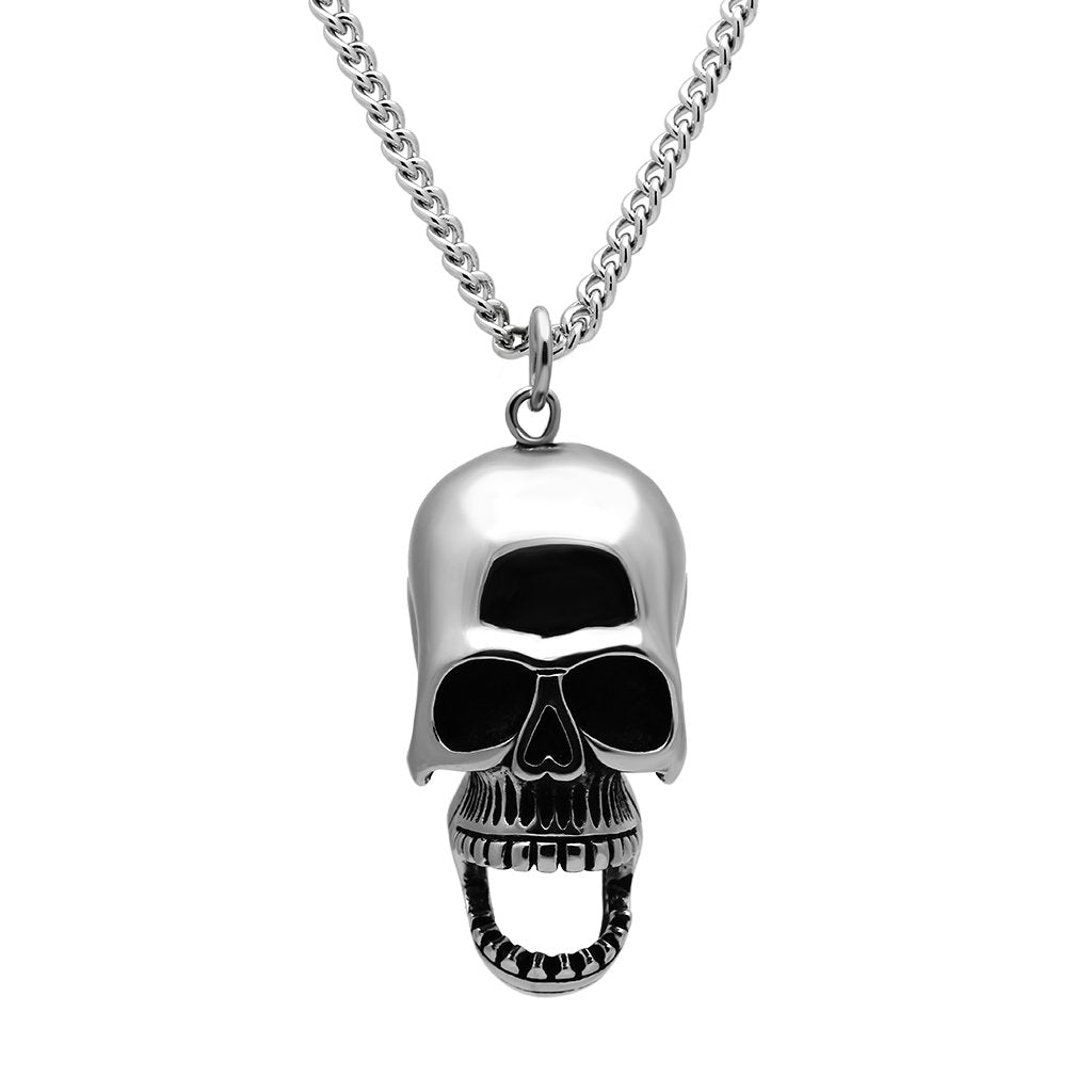 TK1047 - High polished (no plating) Stainless Steel Pendant with No Stone-0