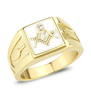 TK1159W - IP Gold(Ion Plating) Stainless Steel Ring with Top Grade Crystal  in Clear-0
