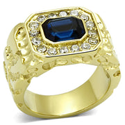 TK1192 - IP Gold(Ion Plating) Stainless Steel Ring with Top Grade Crystal  in Montana-0