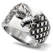 TK126 - High polished (no plating) Stainless Steel Ring with No Stone-0