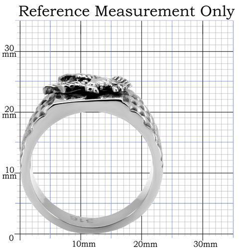 TK126 - High polished (no plating) Stainless Steel Ring with No Stone-1