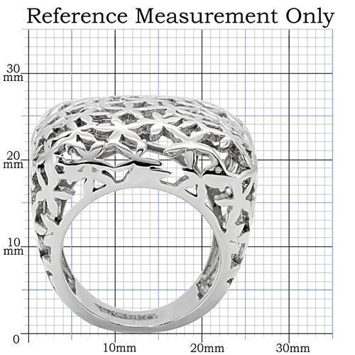 TK133 - High polished (no plating) Stainless Steel Ring with No Stone-1