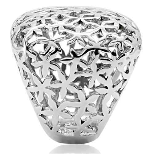 TK133 - High polished (no plating) Stainless Steel Ring with No Stone-4