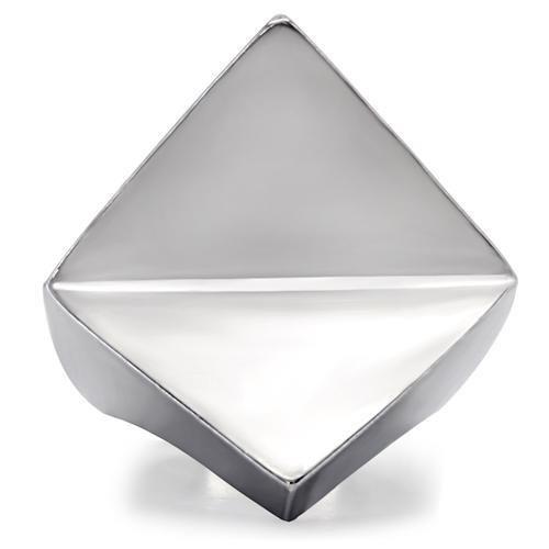 TK136 - High polished (no plating) Stainless Steel Ring with No Stone-2