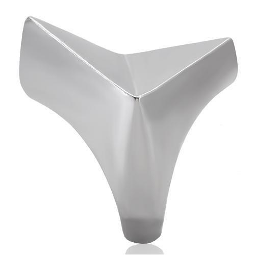 TK136 - High polished (no plating) Stainless Steel Ring with No Stone-4