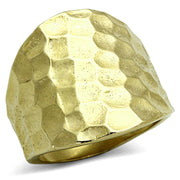 TK1383 - IP Gold(Ion Plating) Stainless Steel Ring with No Stone-0