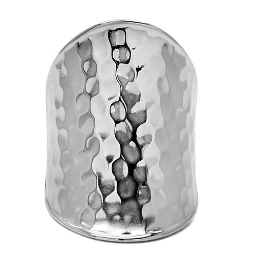 TK140 - High polished (no plating) Stainless Steel Ring with No Stone-2