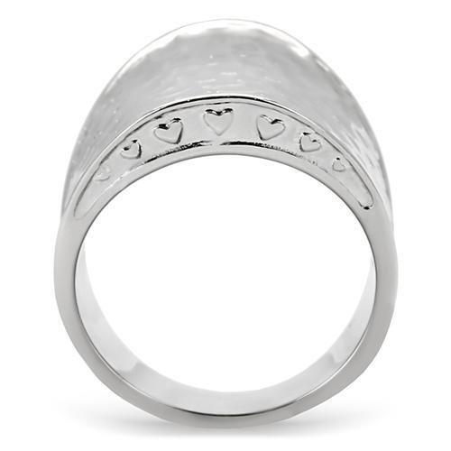 TK140 - High polished (no plating) Stainless Steel Ring with No Stone-3
