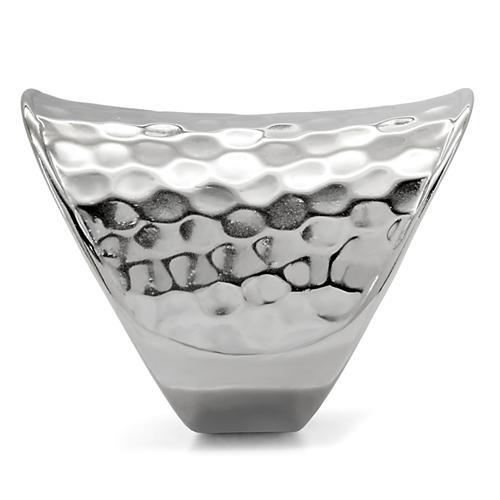 TK140 - High polished (no plating) Stainless Steel Ring with No Stone-4