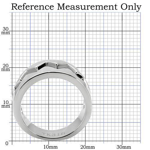 TK143 - High polished (no plating) Stainless Steel Ring with No Stone-1