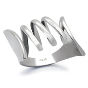 TK145 - High polished (no plating) Stainless Steel Ring with No Stone-0
