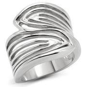 TK153 - High polished (no plating) Stainless Steel Ring with No Stone-0