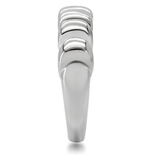 TK159 - High polished (no plating) Stainless Steel Ring with No Stone-4