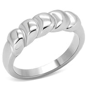 TK159 - High polished (no plating) Stainless Steel Ring with No Stone-0